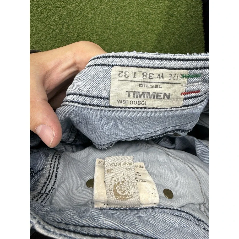 Diesel Industry Jeans Mens 38x32 Timmen Studded Baggy Bootcut Fit 88S Denim